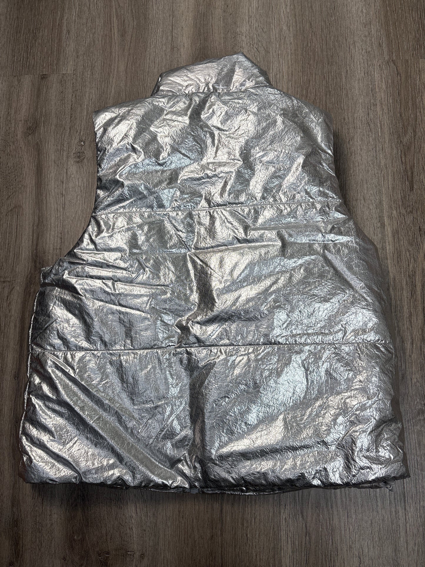 Vest Puffer & Quilted By A New Day In Silver, Size: M