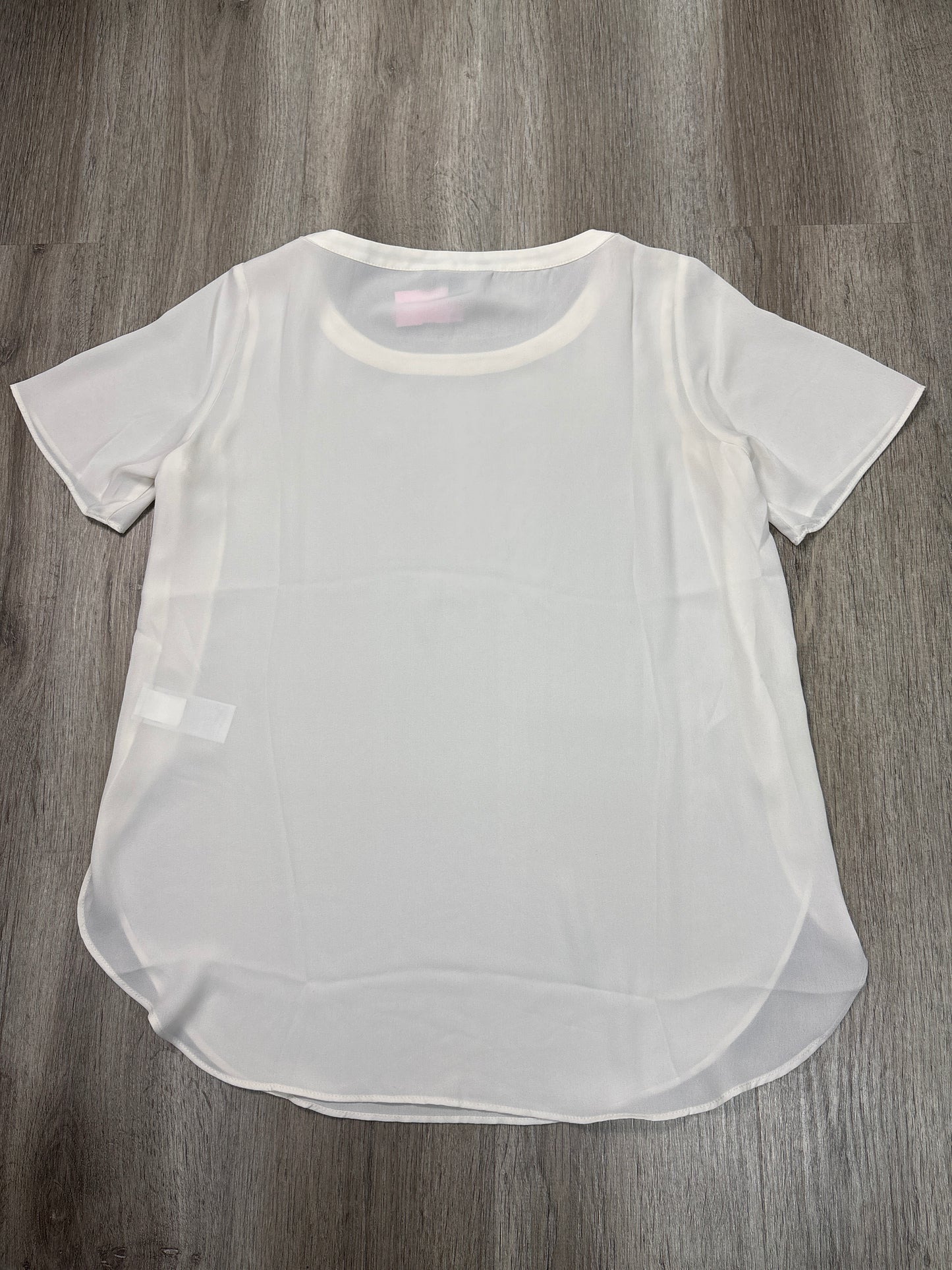 Top Short Sleeve By Banana Republic In White, Size: S