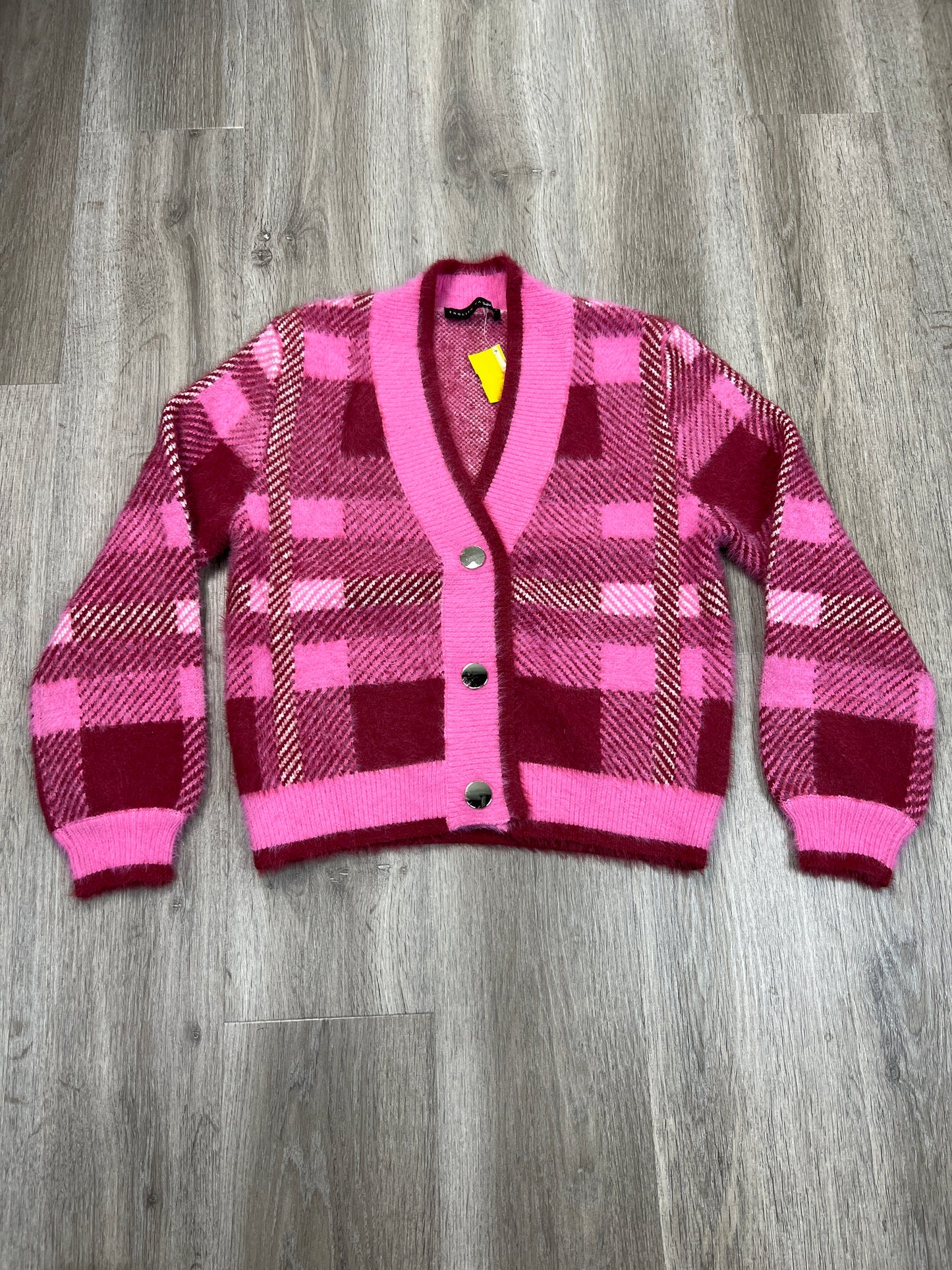 Cardigan By English Factory In Pink, Size: L