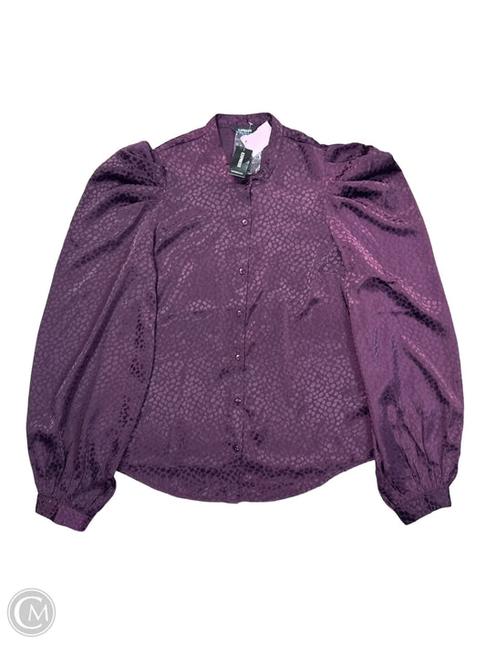 Top Long Sleeve By Express In Purple, Size: S