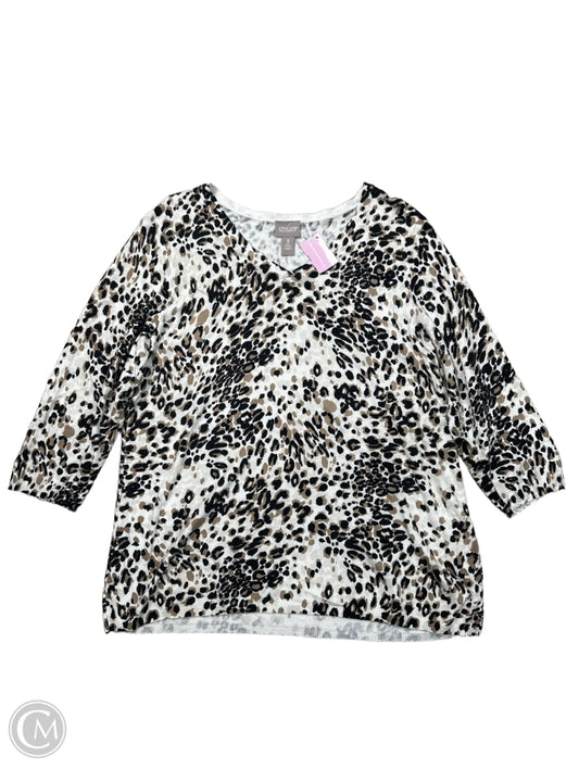 Top Long Sleeve By Chicos In Animal Print, Size: Xl