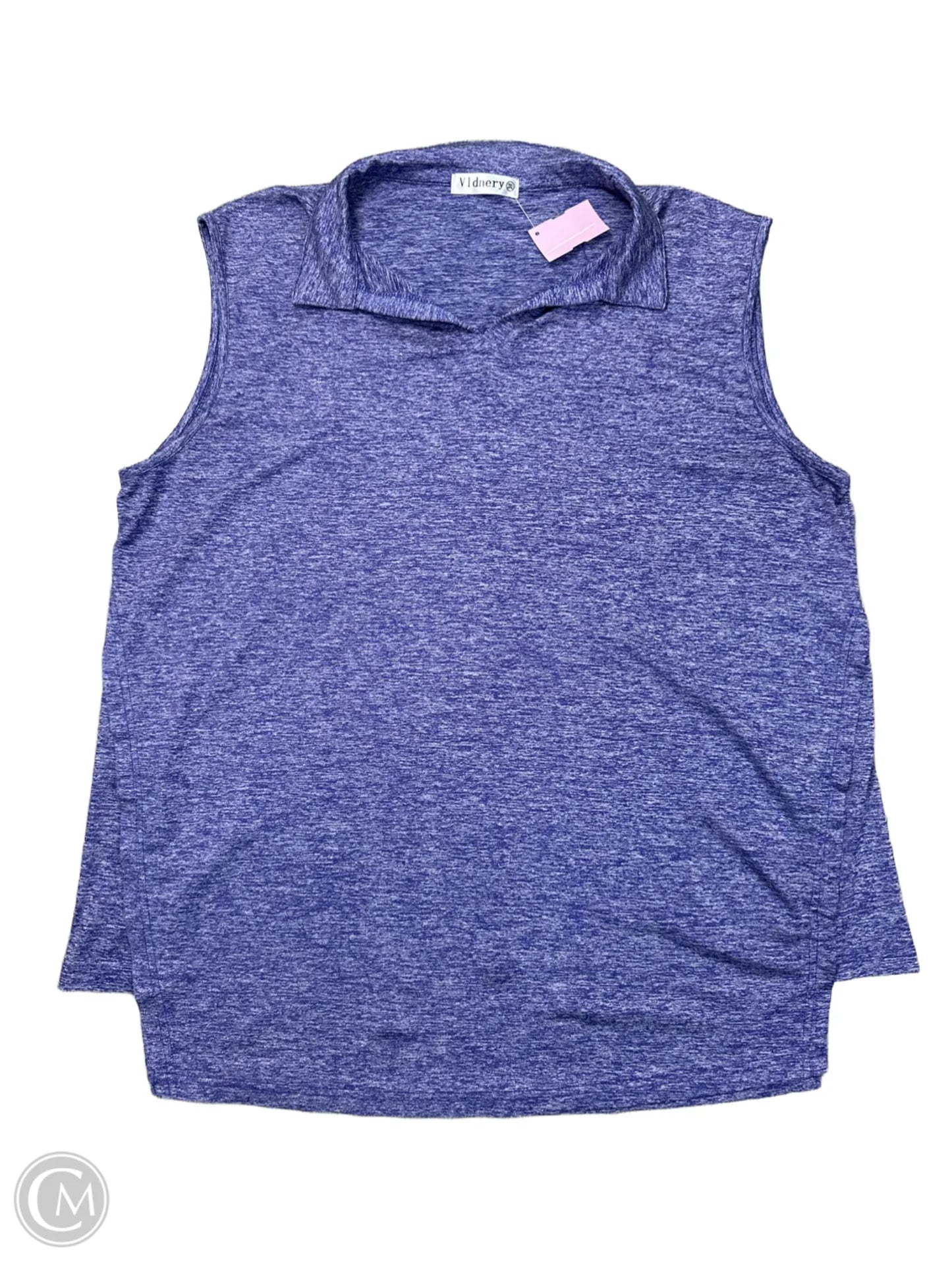 Athletic Tank Top By V1DNERY In Purple, Size: 2x