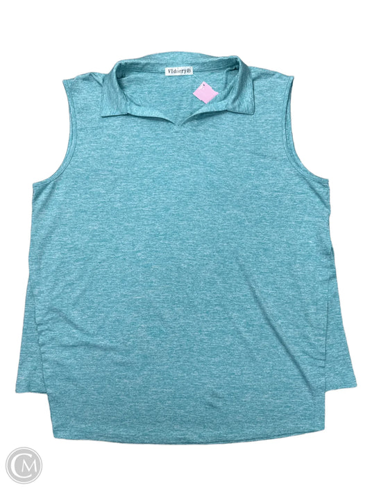 Athletic Tank Top By V1DNERY In Blue, Size: 2x