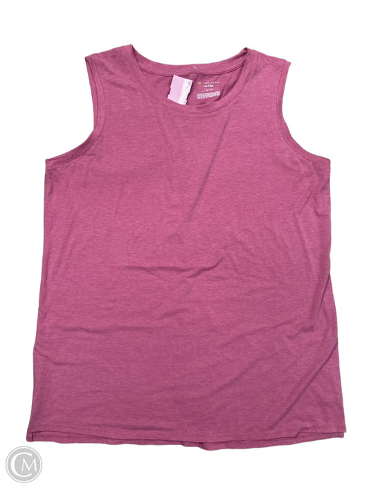 Athletic Tank Top By Tek Gear In Pink, Size: L