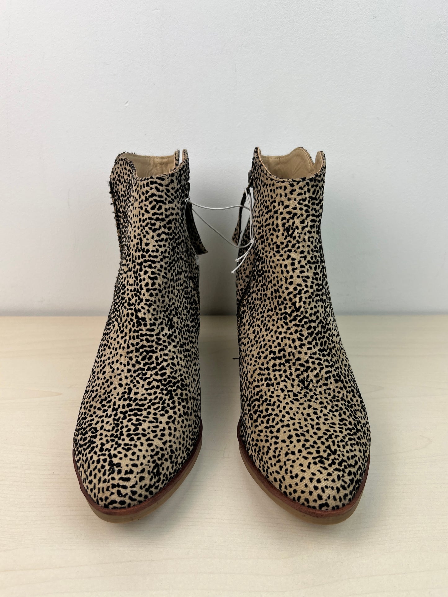 Boots Ankle Heels By Mia In Animal Print, Size: 9