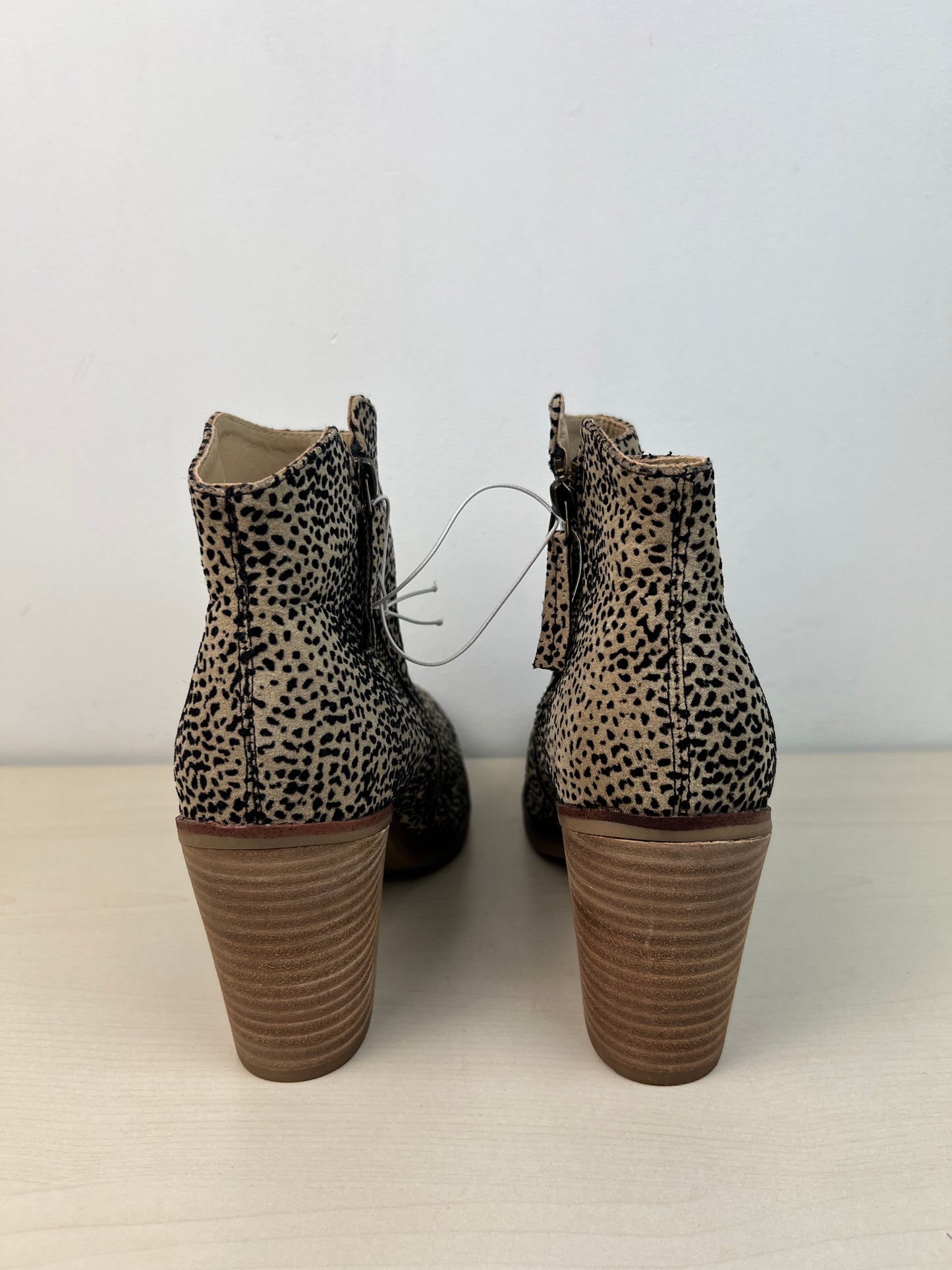 Boots Ankle Heels By Mia In Animal Print, Size: 9