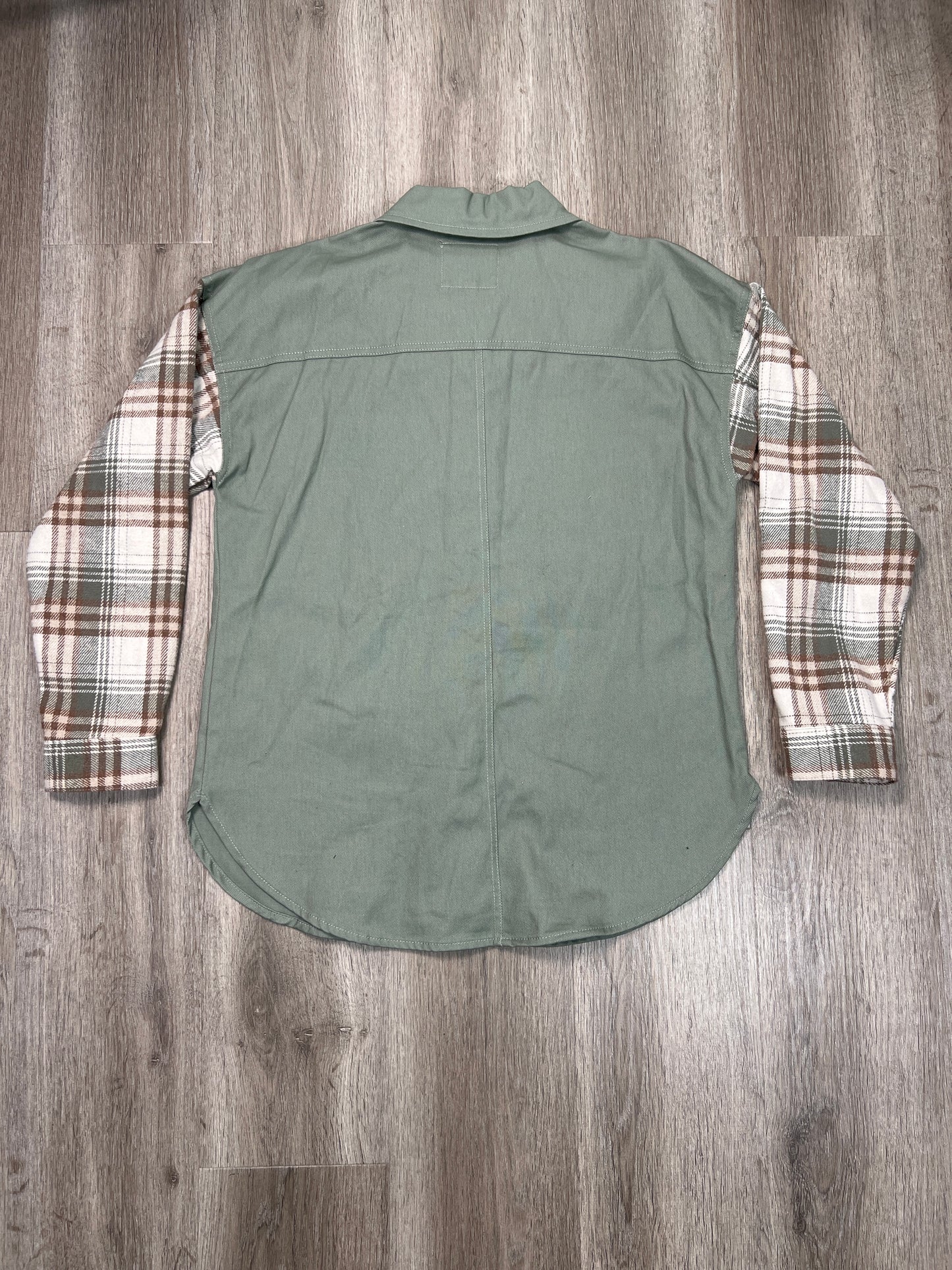 Jacket Shirt By Thread And Supply In Green, Size: M