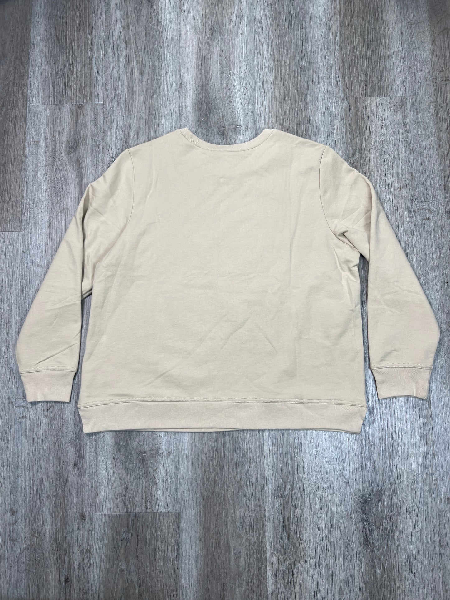 Sweatshirt Crewneck By Gap In Tan, Size: Xl