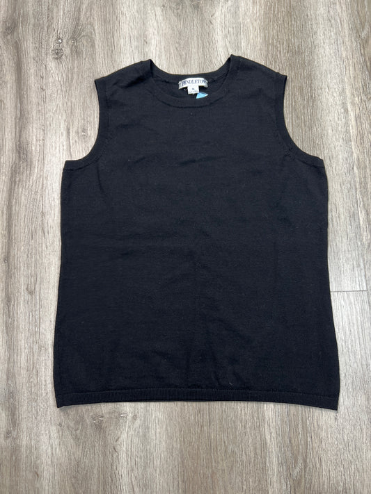 Vest Sweater By Pendleton In Black, Size: M