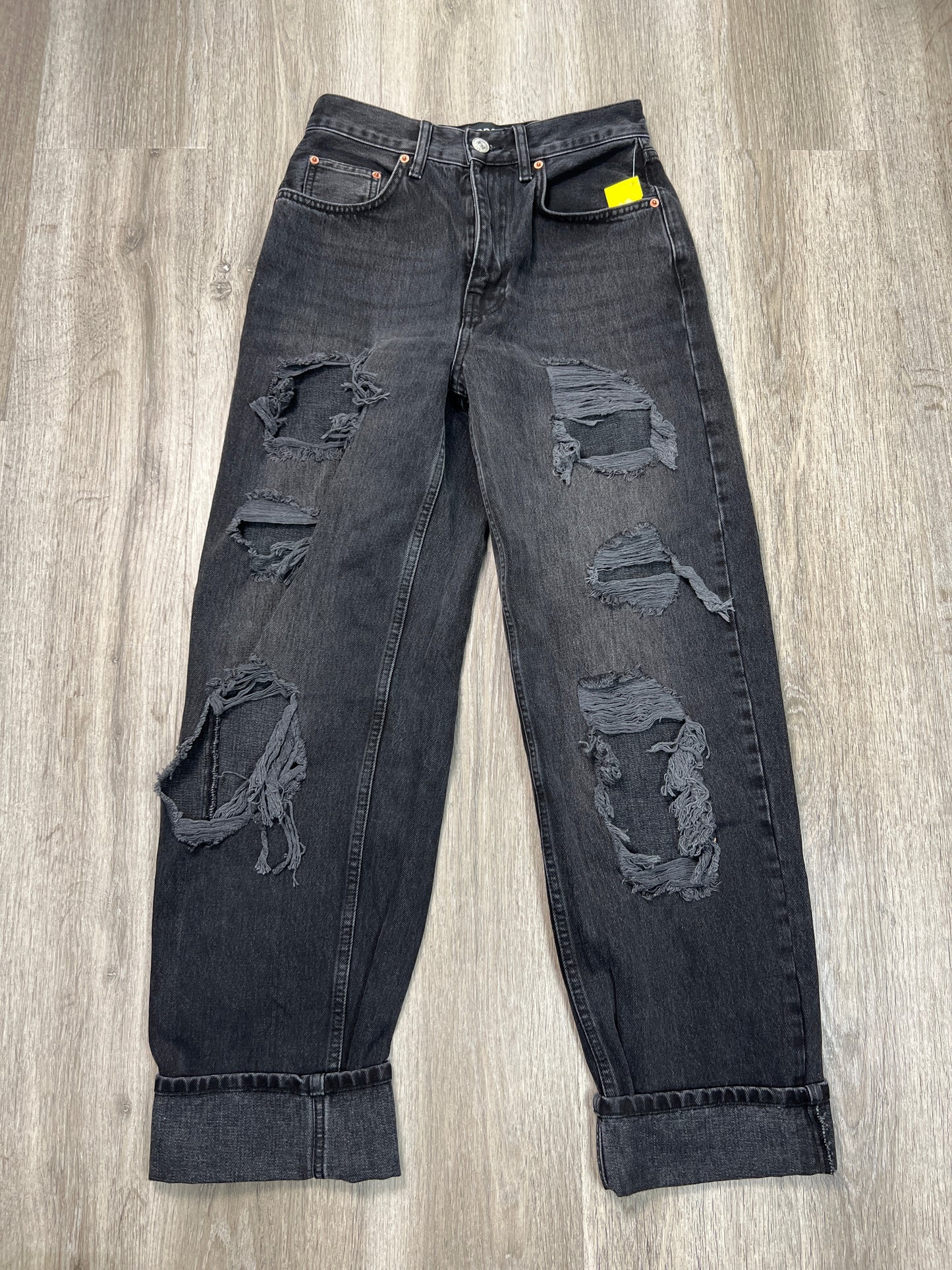 Jeans Boyfriend By Bdg In Black Denim, Size: 4