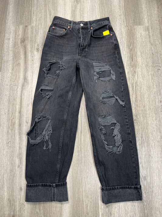 Jeans Boyfriend By Bdg In Black Denim, Size: 4