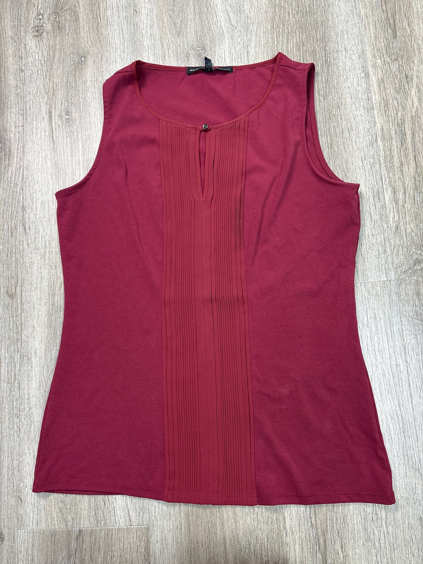 Top Sleeveless By White House Black Market In Red, Size: S