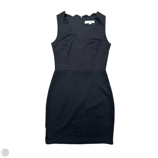 Dress Casual Midi By Loft In Black, Size: S