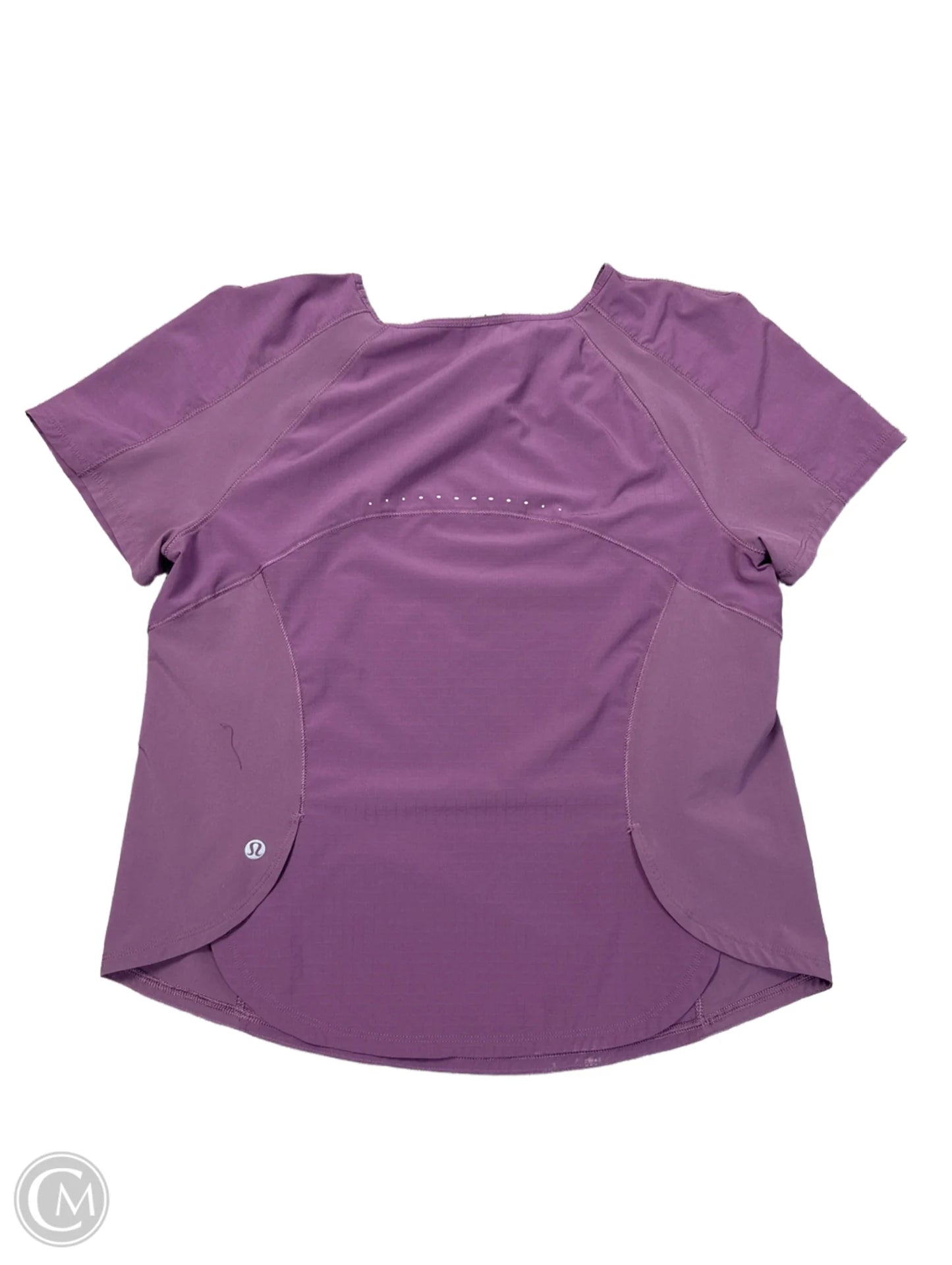 Athletic Top Short Sleeve By Lululemon In Purple, Size: S