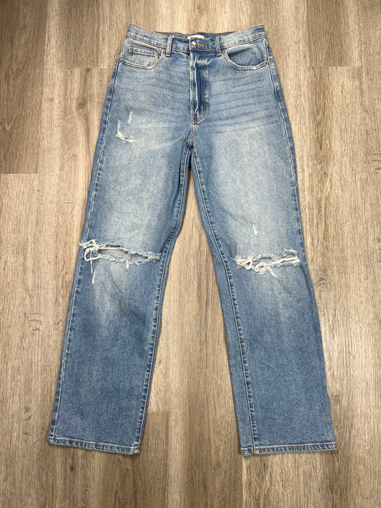 Jeans Straight By CELLO In Blue Denim, Size: 10