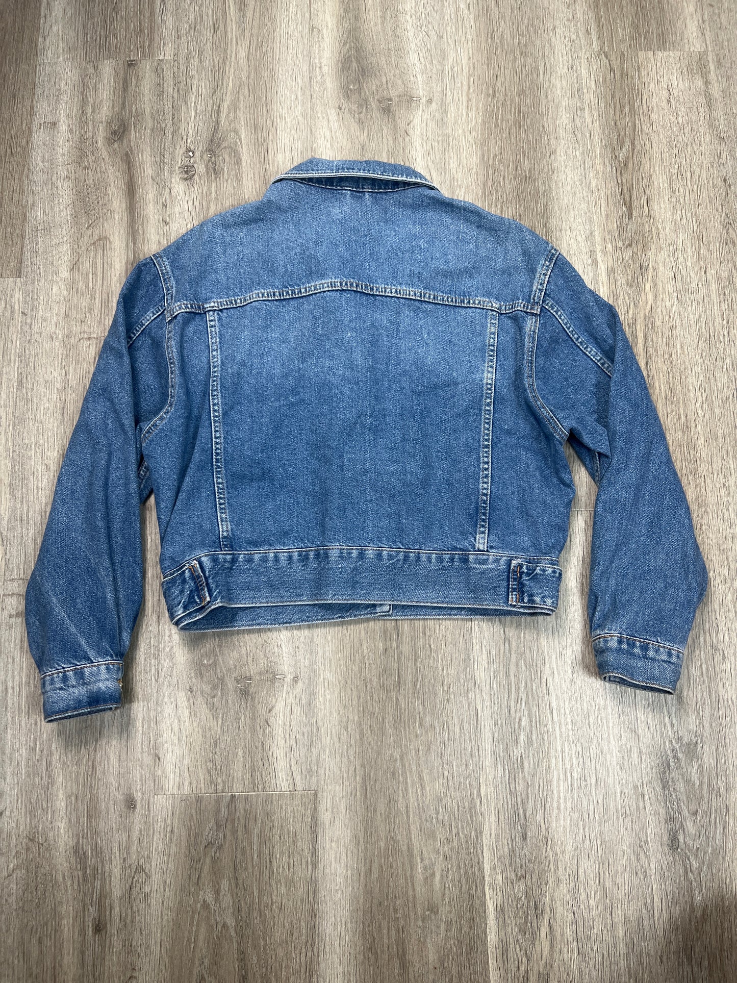 Jacket Denim By Topshop In Blue Denim, Size: S