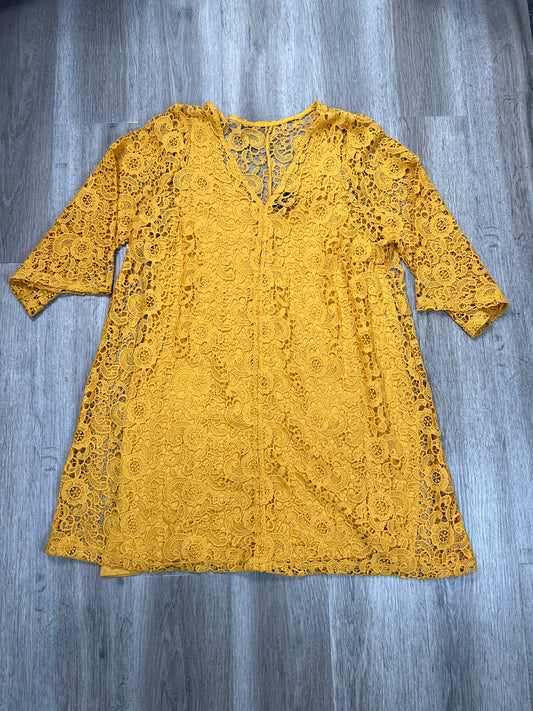 Dress Casual Short By Lane Bryant In Yellow, Size: 2x