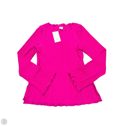 Top Long Sleeve Basic By A New Day In Pink, Size: M