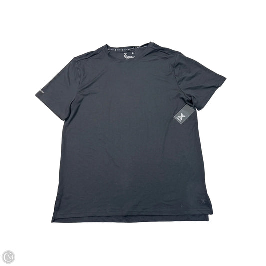 Athletic Top Short Sleeve By Xersion In Black, Size: L