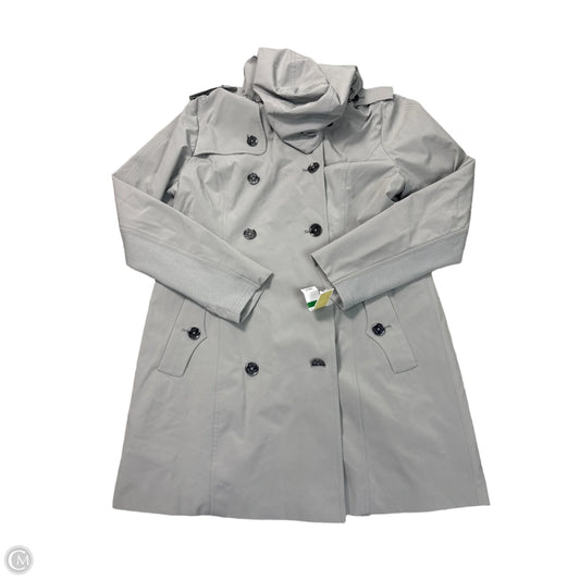 Coat Trench Coat By Michael By Michael Kors In Grey, Size: L