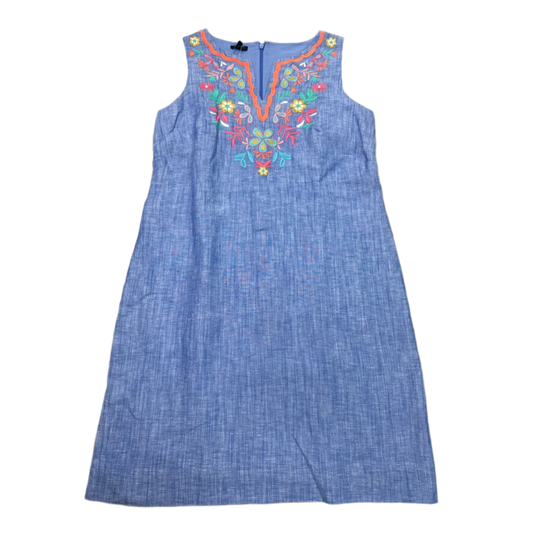 Dress Casual Midi By Talbots In Blue, Size: S