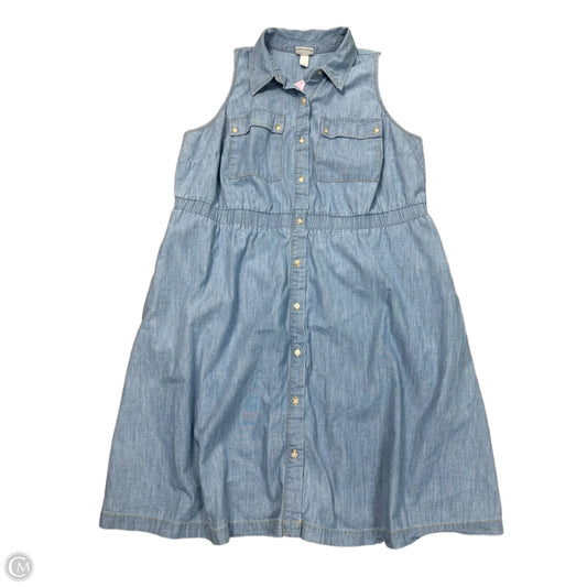 Dress Casual Midi By Ava & Viv In Blue Denim, Size: 1x