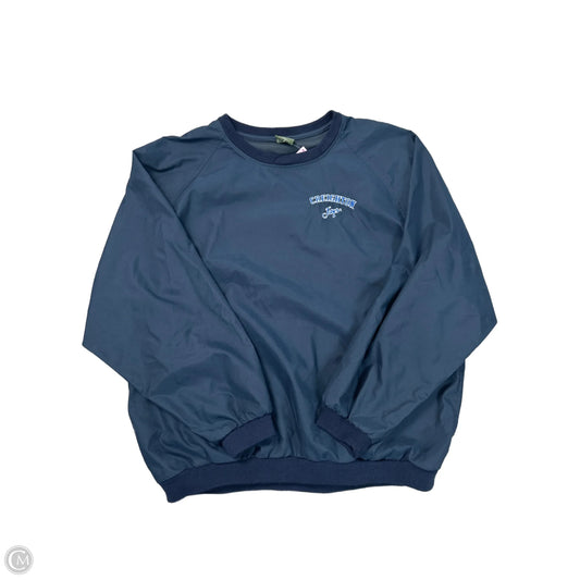 Athletic Top Long Sleeve Crewneck By Weatherproof In Blue, Size: Xxl