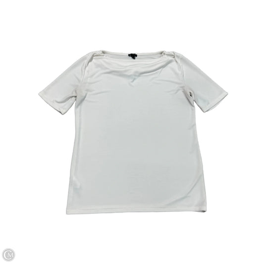 Top Short Sleeve Basic By Ann Taylor In White, Size: S