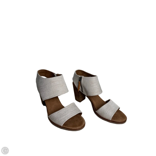 Shoes Heels Block By Toms In Beige, Size: 8