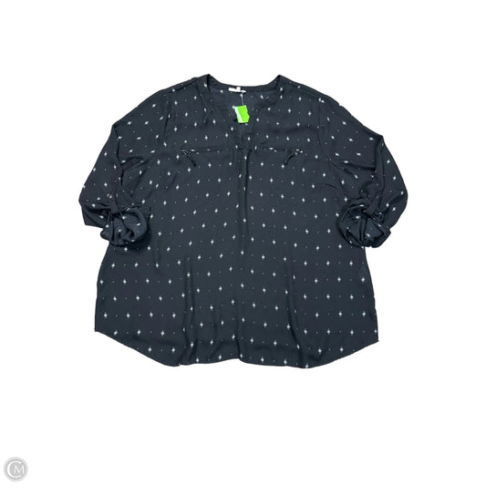 Top Long Sleeve Basic By Maurices In Black, Size: 2x