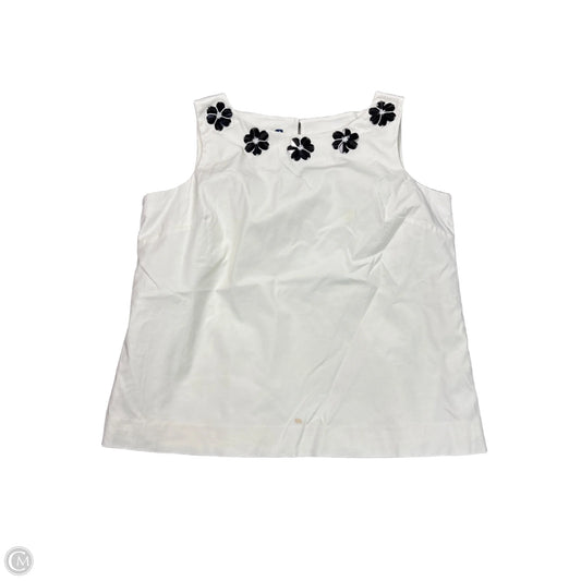 Top Sleeveless By Talbots In White, Size: Lp
