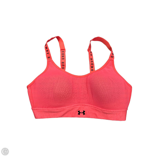 Athletic Bra By Under Armour In Orange, Size: M