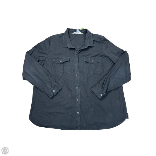 Top Long Sleeve Basic By Old Navy In Black, Size: Xxl
