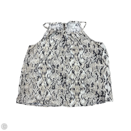 Top Sleeveless Basic By Maurices In Snakeskin Print, Size: Xl