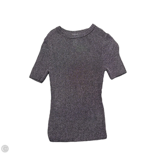 Top Short Sleeve Basic By H&m In Silver, Size: S