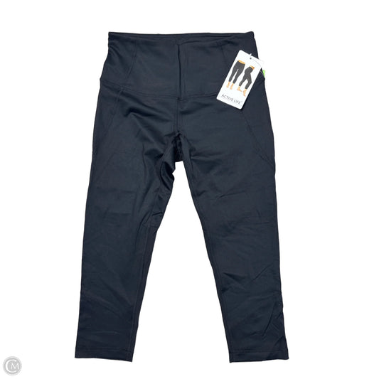 Athletic Leggings Capris By Active Life In Black, Size: M