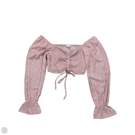Top 3/4 Sleeve Basic By Le Lis In Pink, Size: S
