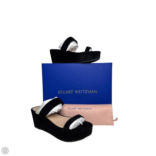 Sandals Designer By Stuart Weitzman In Black, Size: 9