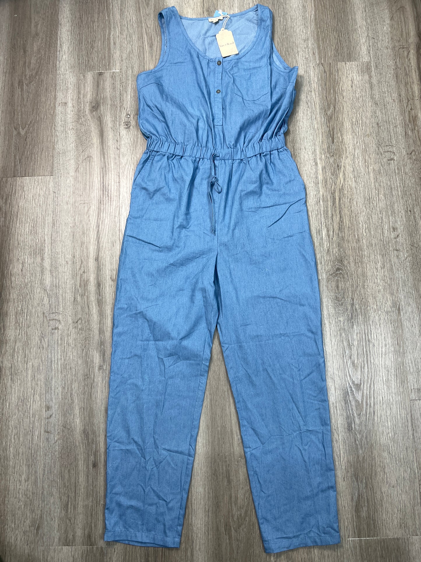 Jumpsuit By Hem & Thread In Blue Denim, Size: M