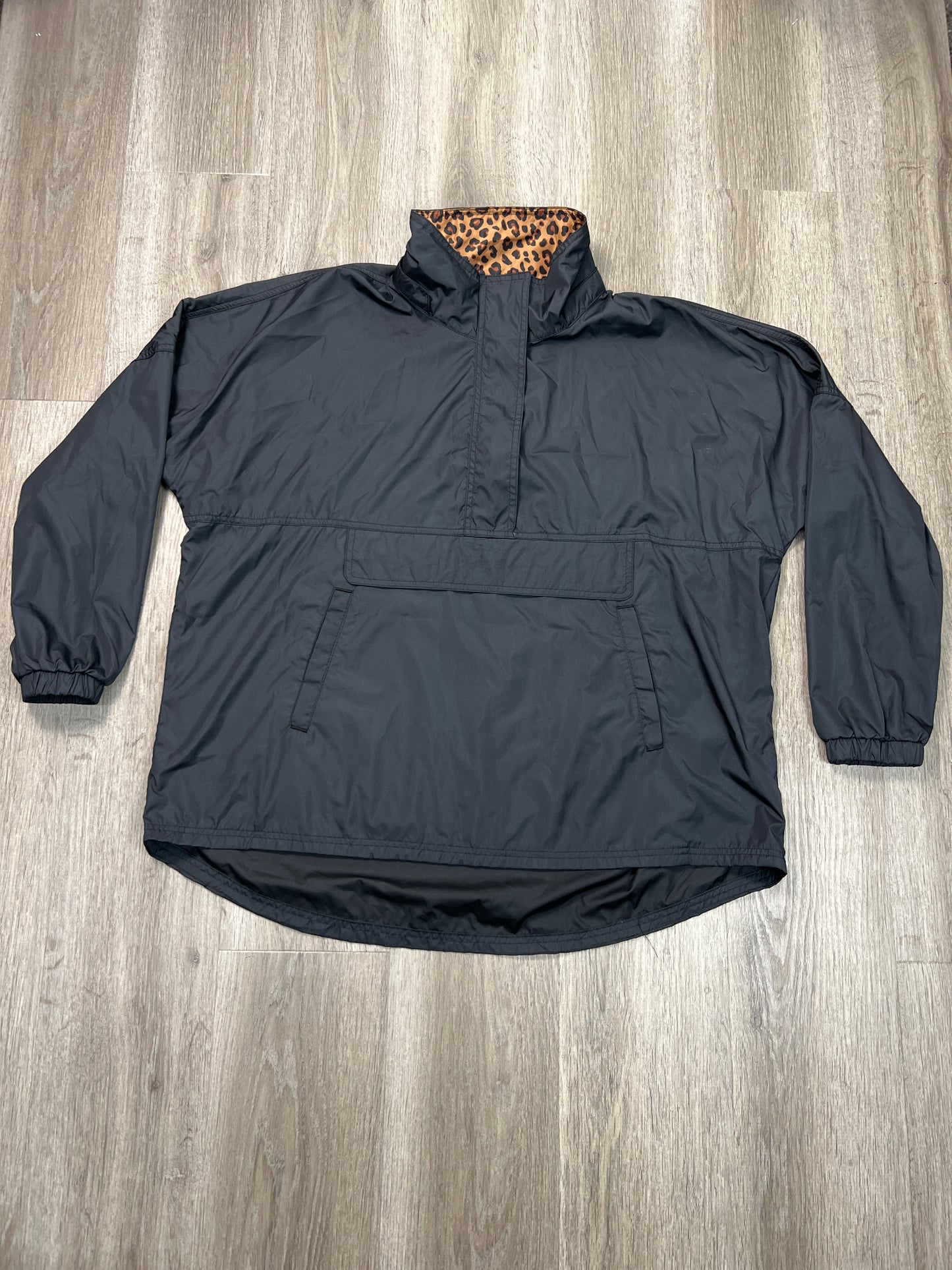 Jacket Windbreaker By Lauren James In Black, Size: Xxl