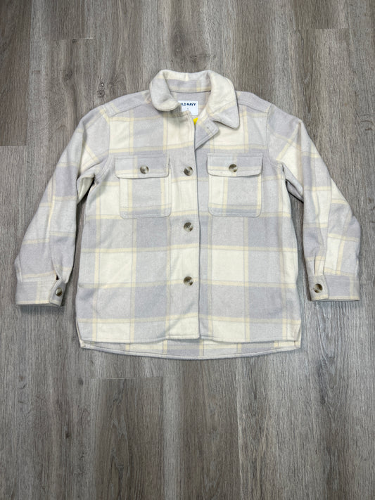 Jacket Shirt By Old Navy In Plaid Pattern, Size: S