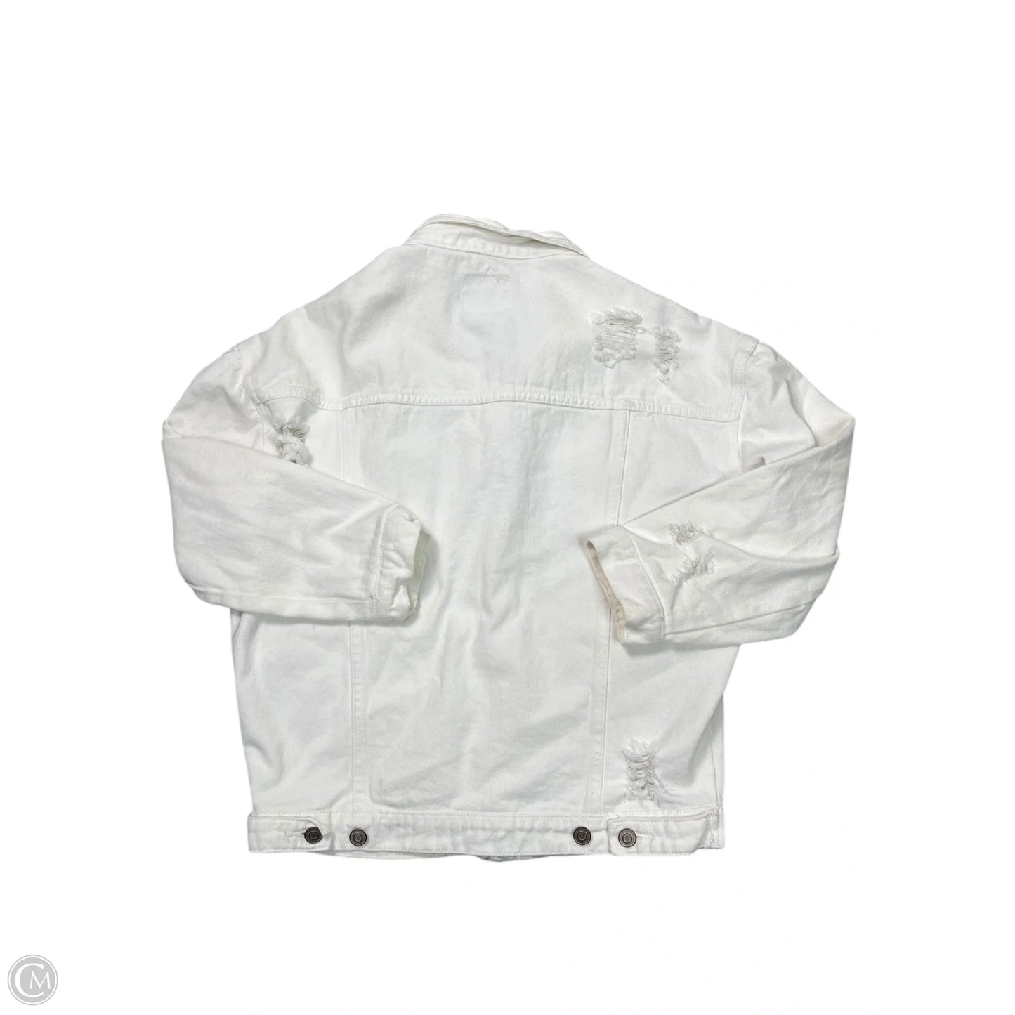 Jacket Denim By O&O In White Denim, Size: M