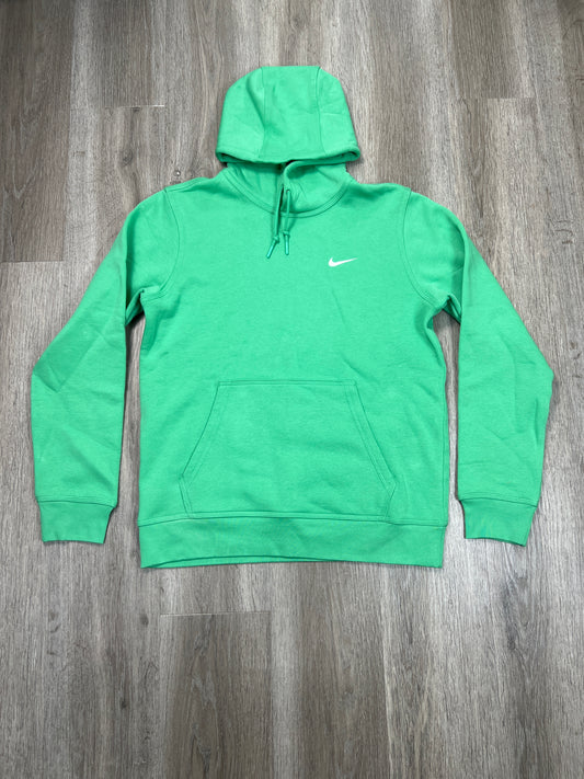 Athletic Sweatshirt Hoodie By Nike In Green, Size: M