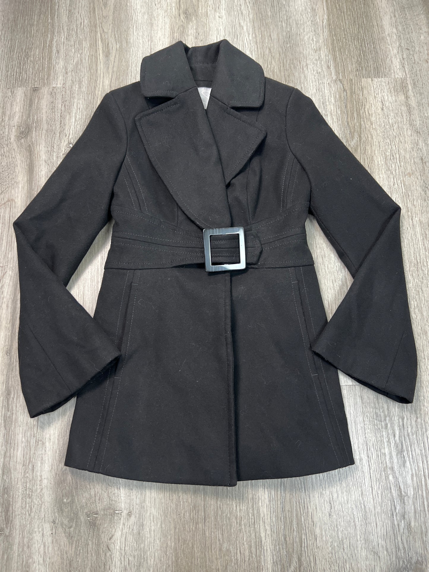 Coat Peacoat By Jessica Simpson In Black, Size: Xs