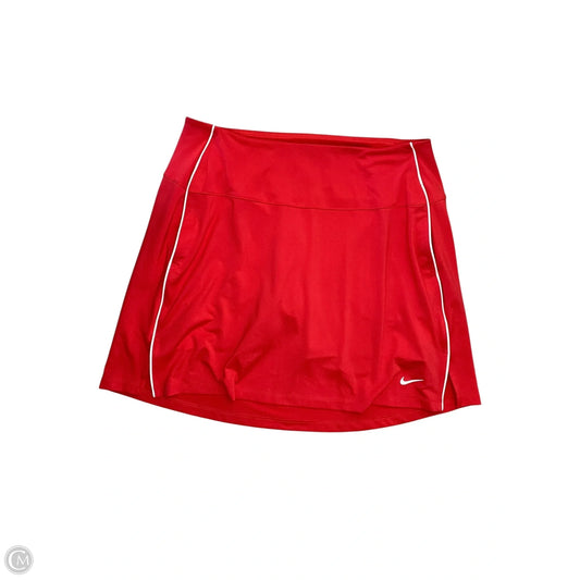 Athletic Skort By Nike Apparel In Red, Size: L