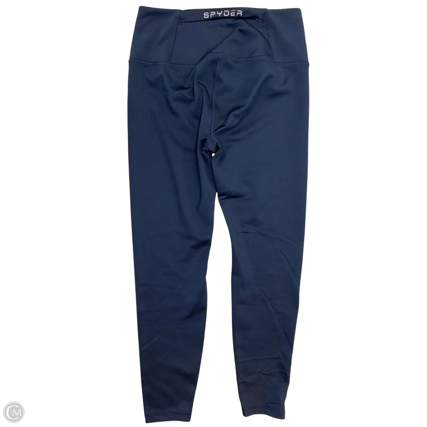 Athletic Leggings By Spyder In Navy, Size: M