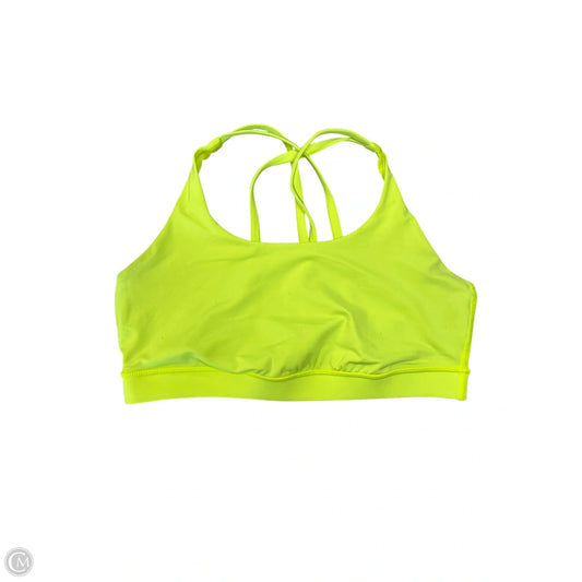 Athletic Bra By Lululemon In Yellow, Size: M