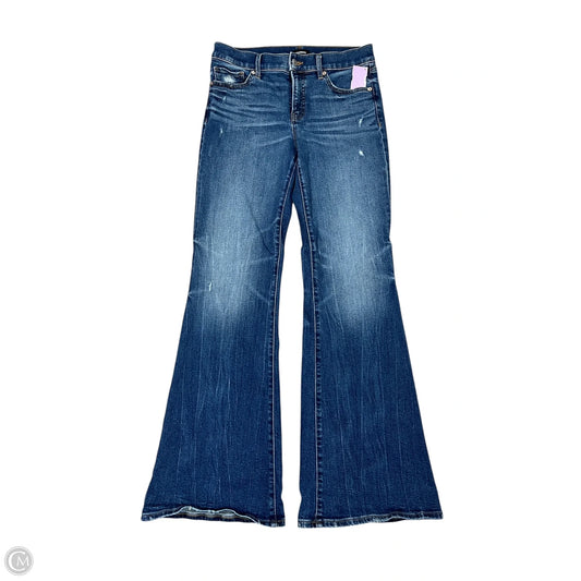 Jeans Flared By Express In Blue Denim, Size: 6