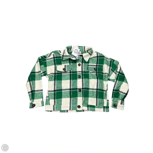 Jacket Shirt By Staccato In Green, Size: L