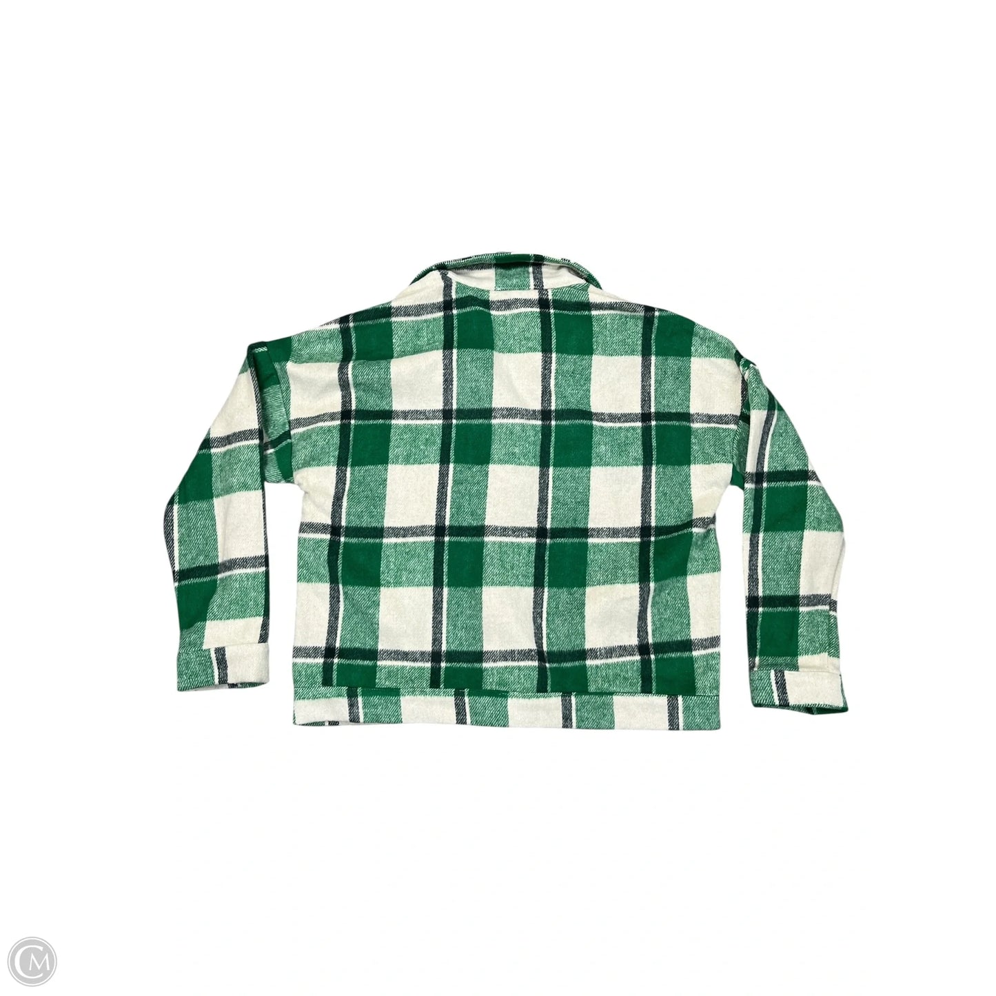 Jacket Shirt By Staccato In Green, Size: L